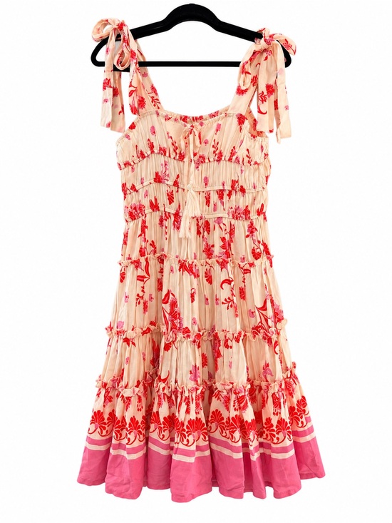 Chelsea & Violet Dresses & Skirts - Chelsea & Violet Cream Dress with Red Floral Print